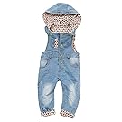 Kidscool Baby Denim Light Blue Soft Cute Overalls with Hat