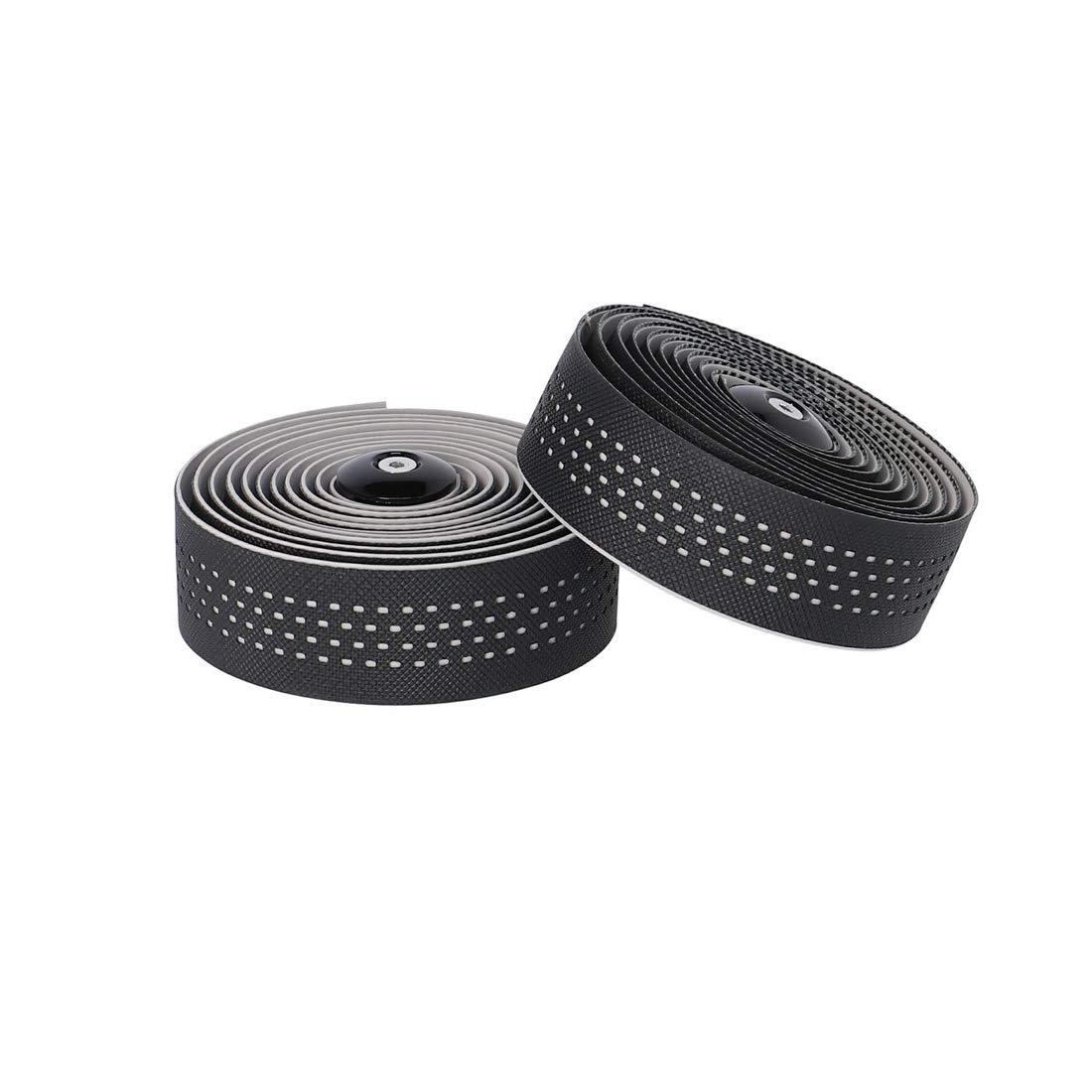 Humpert Unisex - Adult Handlebar Tape Set 2158500500 Padded Handlebar Tape Set, Black Grey, One Size