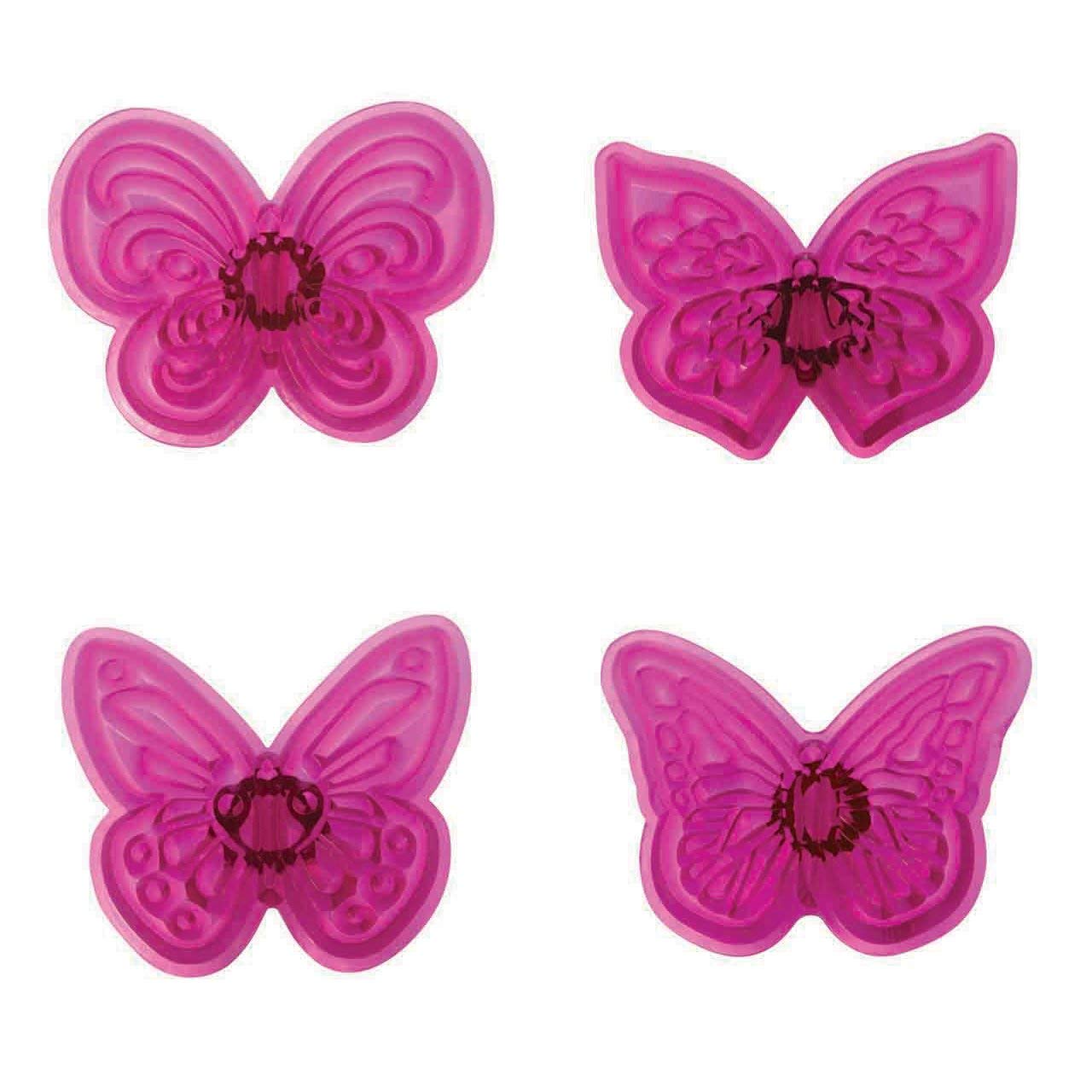PME 139873 JEM Lacy Butterfly Cutters, Set of 4, White