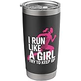 Girls Women Cross Country Runner Running Stainless Steel Insulated Tumbler