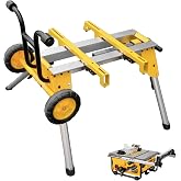 deawater DW7440RS Rolling Table Saw Stand &ndash; Portable, Heavy Duty &amp; Compact &ndash; Easy Transport, Compatible with DEWALT DW744, DW745, and Other Table Saws