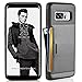 ZVE Case for Samsung Galaxy Note8, Slim Leather Wallet Case with Credit Card Holder Slot Pocket Protective Case Cover for Samsung Note 8 - Black