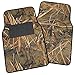 Muddy Water Camo Floor Mats - Water Resistant Vinyl Rubberized Backing 4pc Front & Rear Set - Swamp Camouflage