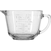 Anchor Hocking Batter Bowl, 2 Quart Glass Mixing Bowl