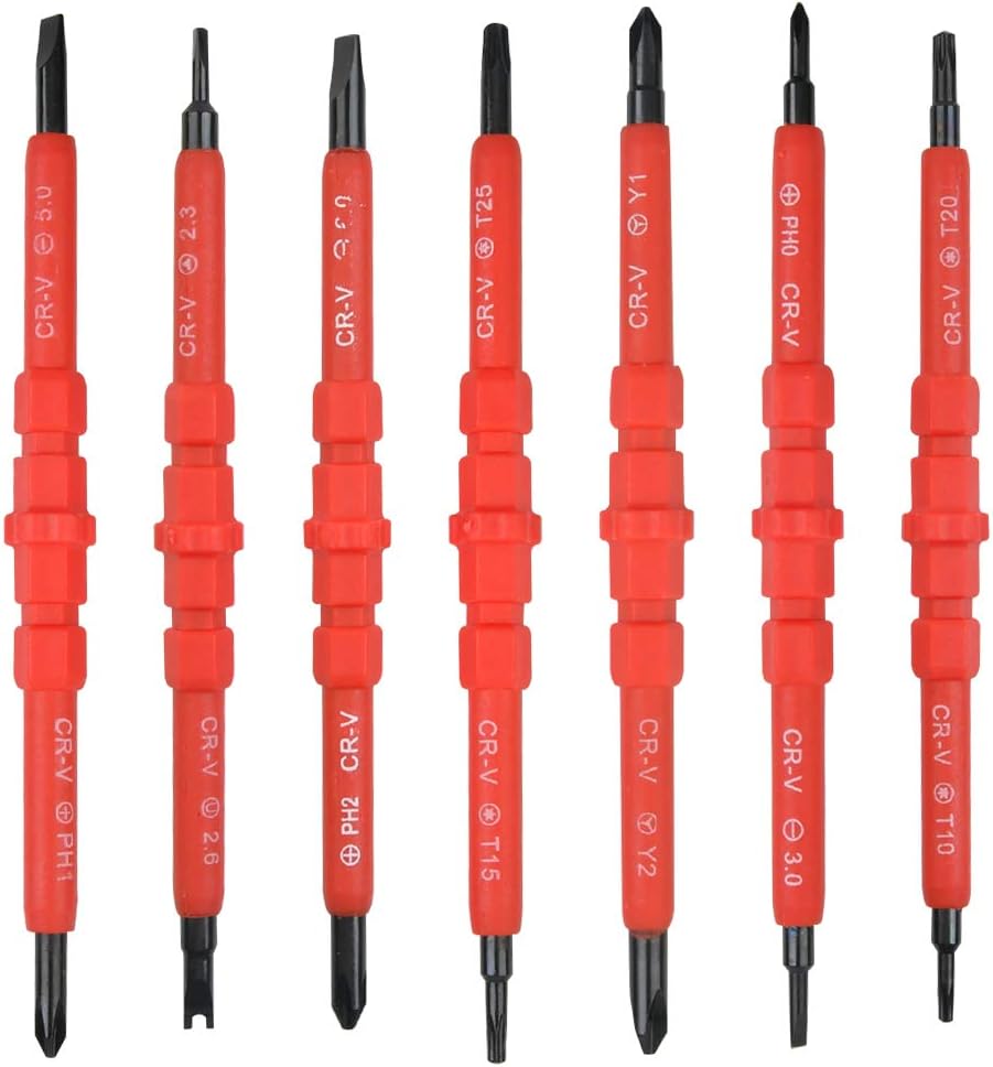 FOROREH Screwdriver, Insulated Screwdriver Set 7tlg Chrome Vanadium Steel Screwdriver Set including Soft Handle - Image 4