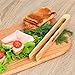 2 Pcs Magnetic Wooden Toaster Tongs | 8.7-Inch Kitchen Tongs for Cooking, Bread, Bacon, Bagels, and Muffins | Non-Toxic Design, Prefect Bamboo Alternative, Perfect for Toaster, BBQ, and Grilling
