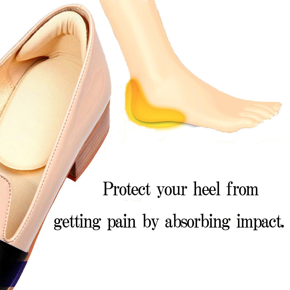 JAPAN SOLUTIONS Heel Pads Cushion Grips, Shoes Boots High Heels Gel Inserts Insoles Liners