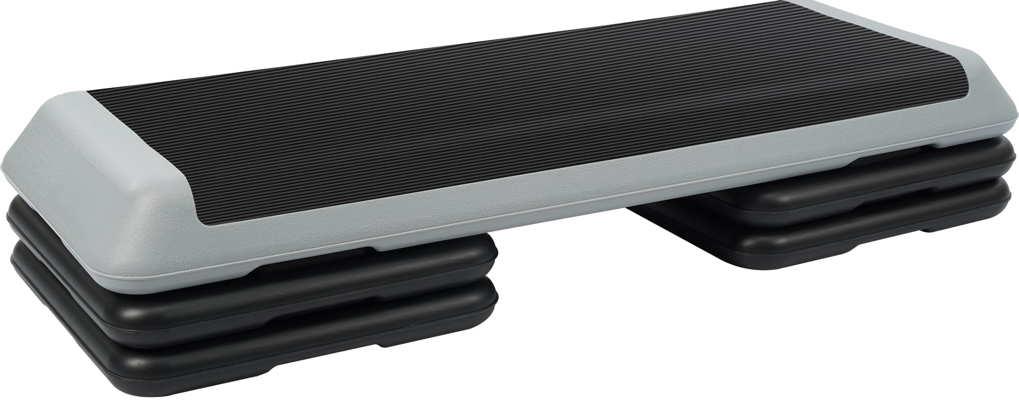 Fitvids Step Aerobic Platform, Exercise Step with 5 levels Adjustable Height, 4 Stackable Risers, Fitness Training Workout Stepper for Home Gym, Cardio Strength, Multiple Options Image Fitvids Step Aerobic Platform, Exercise Step with 5 levels Adjustable Height, 4 Stackable Risers, Fitness Training Workout Stepper for Home Gym, Cardio Strength, Multiple Options Image