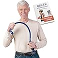 Q-Flex Massage Tool - Self-Massage Stick - Trigger Point Therapy, Muscle Care, Relaxation - Easy-to-Use Massager for Home & Travel - Seen On Shark Tank - Back, Neck, Shoulders, Feet (Blue)