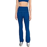 Beyond Yoga Womens Spacedye High Waisted Practice Pocket Bootcut Pants