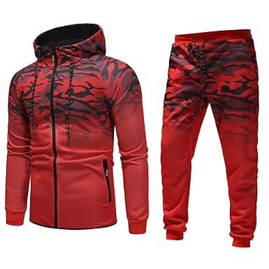 Trainingsanzüge Sannysis Herren Jacke & Hosen Sets Camouflage Tracksuit Trainingsanzug Jogging Anzug Trainingsanzug Sportanzug