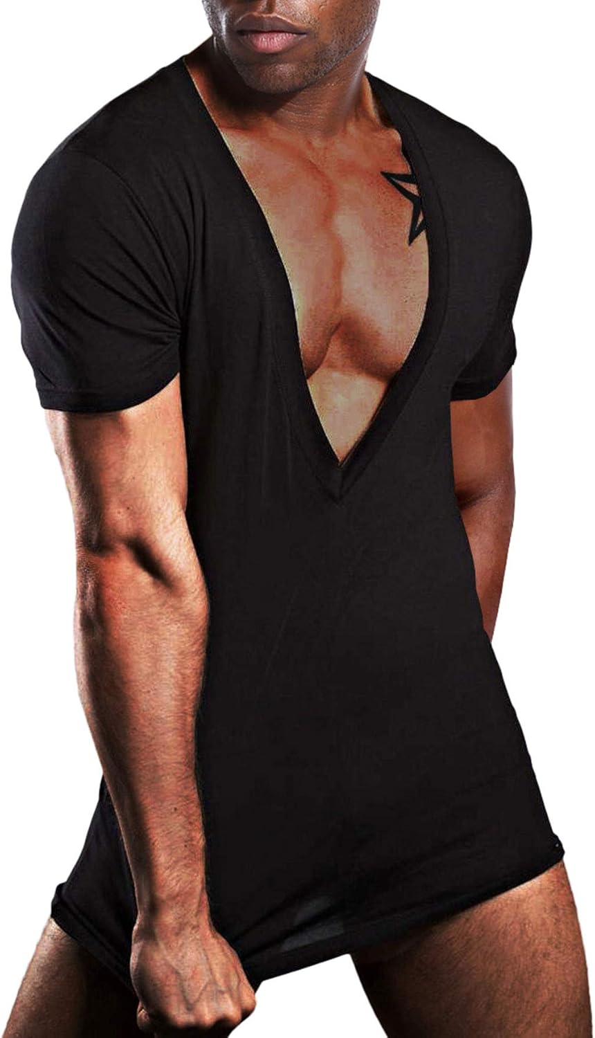 super low v neck shirt