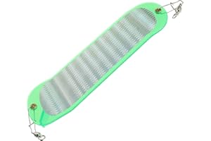 Veemoon Abs Chrome Dodger Fishing Flashers for Bass and Trout Trolling, Reflective High Visibility Attractor