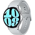 Samsung Galaxy Watch 6 44mm Bluetooth Smartwatch, Fitness Tracker, Personalized HR Zones, Advanced Sleep Coaching, Heart Monitor, BIA Sensor for Health Wellness Insights, Big Screen, US Version Silver