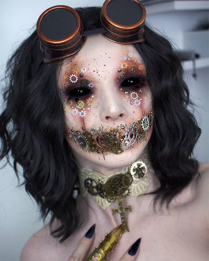 Xiweiya Wigs 4# Light Brown Short Curly Wigs Synthetic Brown Lace Front Wigs Heat Resistant Fiber Short Hair Wigs 14"