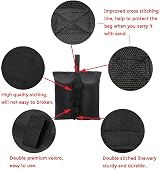 CACTIYE Canopy Weight Bags for Pop Up Tent - Large 4 Black Sand Bags view 3