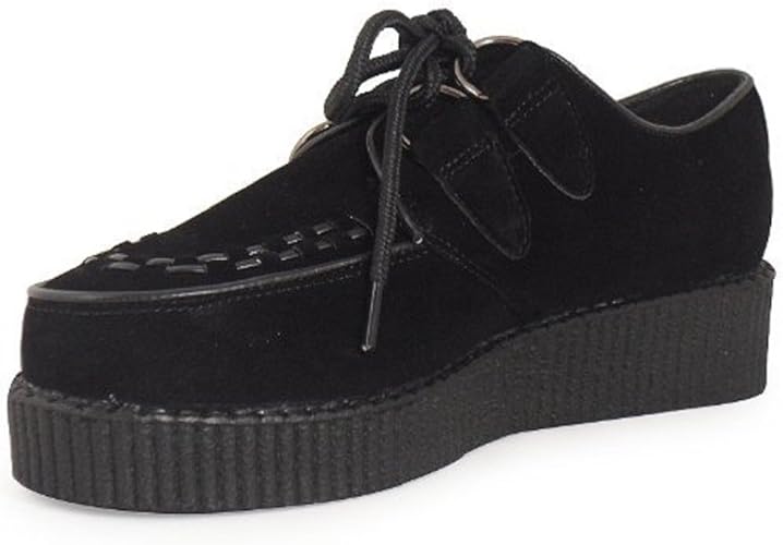 black platform lace up shoes