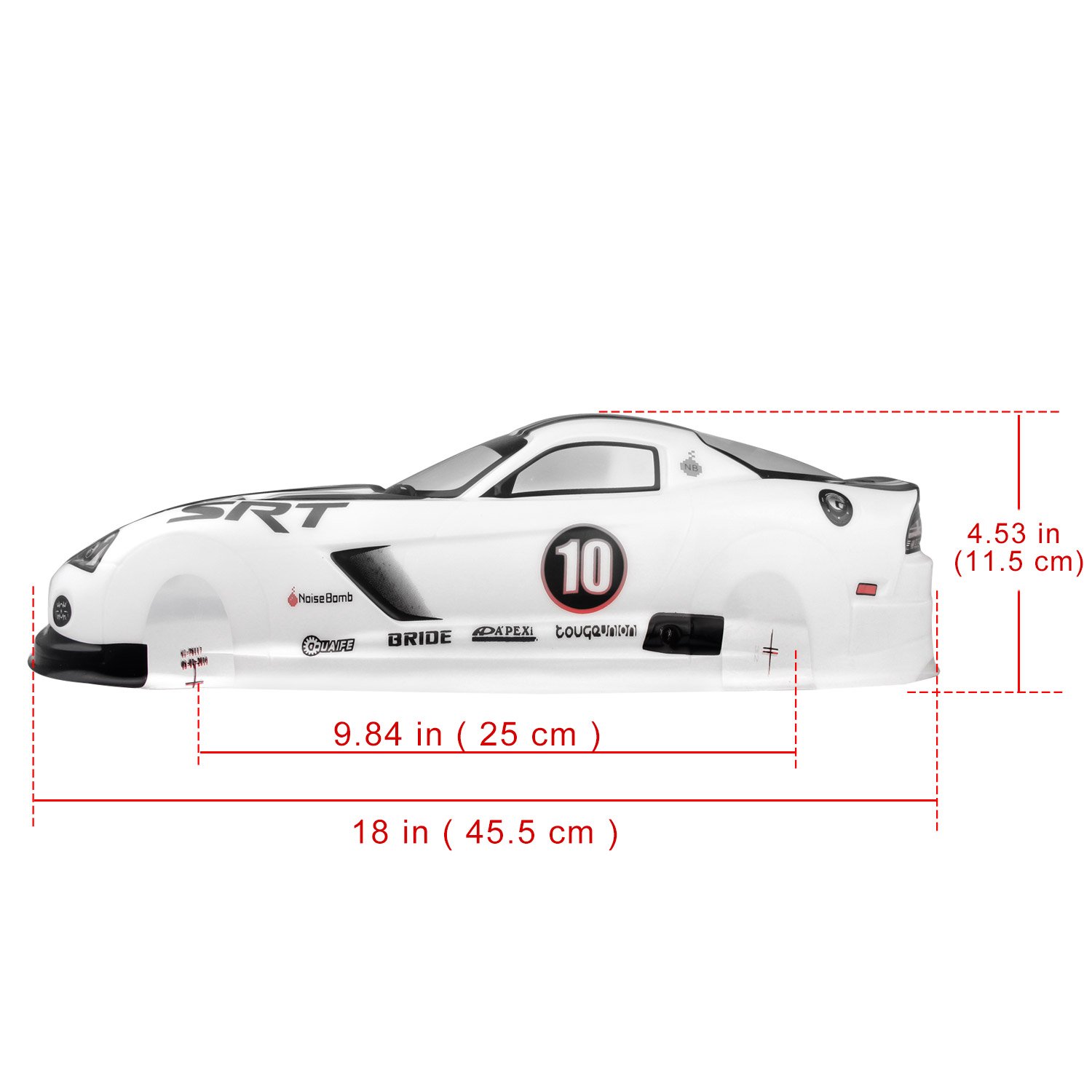 Coolplay 1 10 Pvc On Road Drift Car Body Shell Rc Racing Accessories Dodge Viper Srt10 Acr X White Remote App Controlled Vehicle Parts Toys Games Fcteutonia05 De