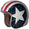 TORC T50/Del Mar Open Face 3/4 Motorcycle Helmet with Graphics
