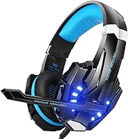 BENGOO G9000 Stereo Gaming Headset for PS4, PC, Xbox One Controller, Noise Cancelling Over Ear Headphones with Mic, LED...