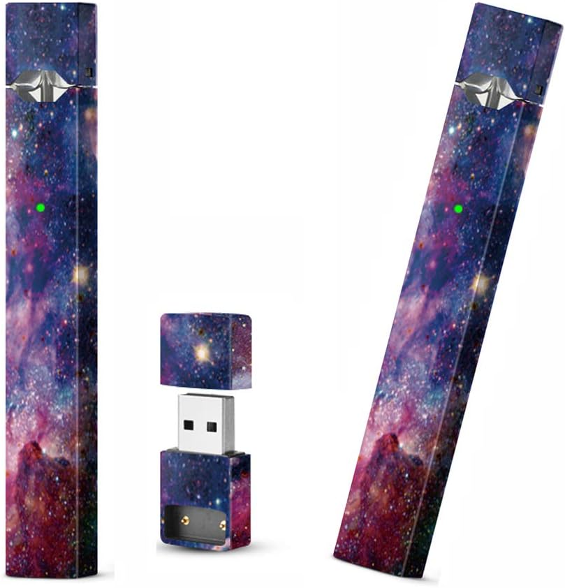 Juul Skin Wrap Decal with Charger Stickers, Protective Your Pods & Great Accessories for Girls and Boys (Galaxy Color)