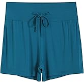 Latuza Women's High Waisted Pajama Sleep Shorts with Pockets