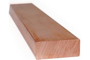 SUPERDI Copper Flat Bar Stock 3/8" x 1" x 6"- Knife Making, Hobby, Craft, C110-1 Bar