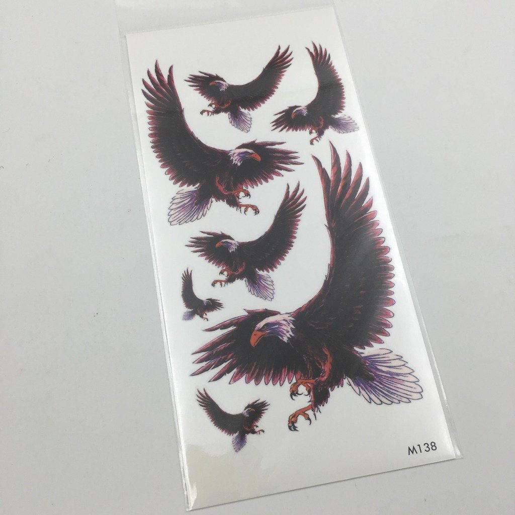 Amazoncom Oottati Assorted Temporary Tattoo Eagle 2