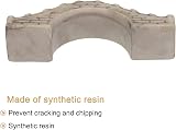 sourcing map Miniature Grey Bridge for Fish Tank Garden Decoration view 3