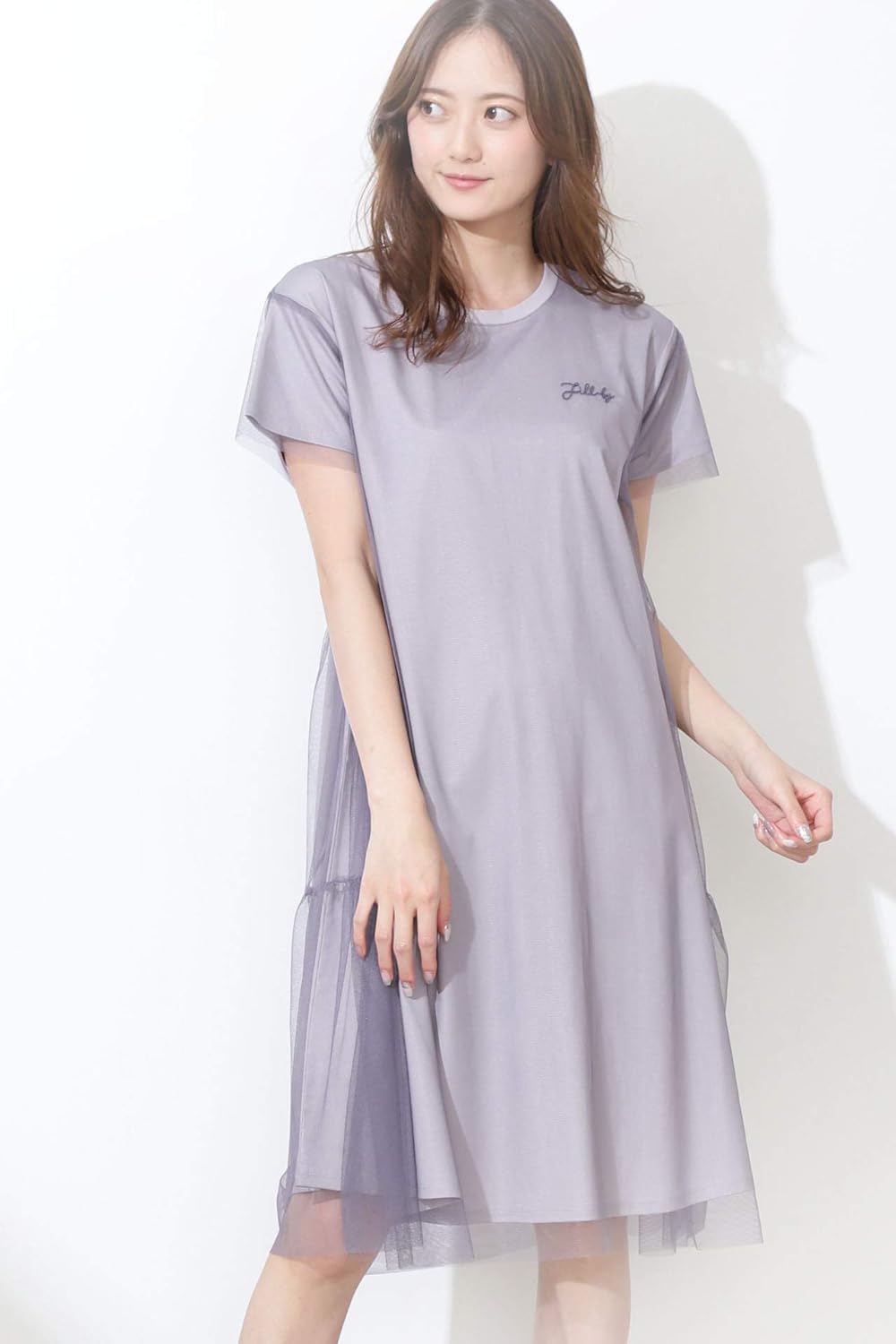 Amazon ジル バイ ジルスチュアート ワンピース オーバーチュールtワンピ レディース ブルー 日本 Fr Free サイズ ワンピース チュニック 通販