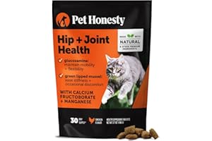 Cat Hip & Joint Health Crunchy & Creamy Chews - Cat Joint Support Supplement with Glucosamine, Health Supplies & Hip Support 