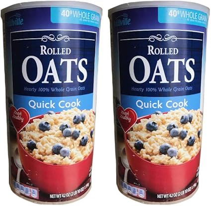 Amazon Com Millville 100 Whole Grain Rolled Oats Quick Cook 2 Pk 2 Lb 10 Oz Everything Else