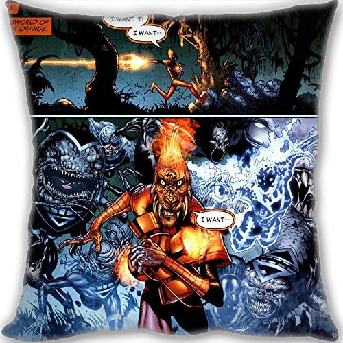 Hot Custom Orange Lantern Corps personalized and unique style Throw Pillow 45x45cm(18x18inch) Medium Size 450g(1lb)