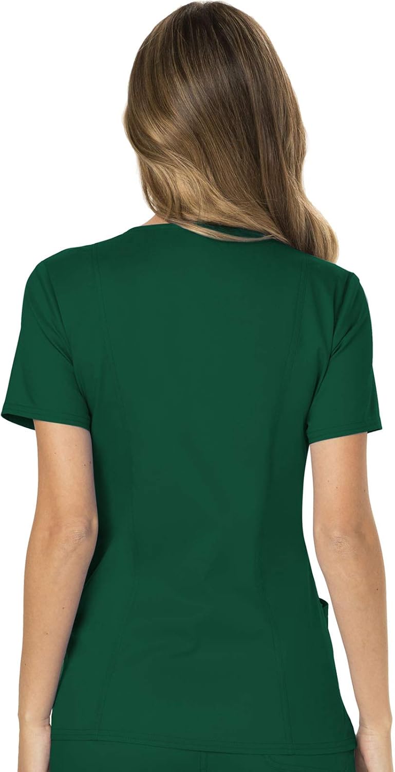 CHEROKEE Workwear Revolution Mock Wrap Scrub Top: Clothing