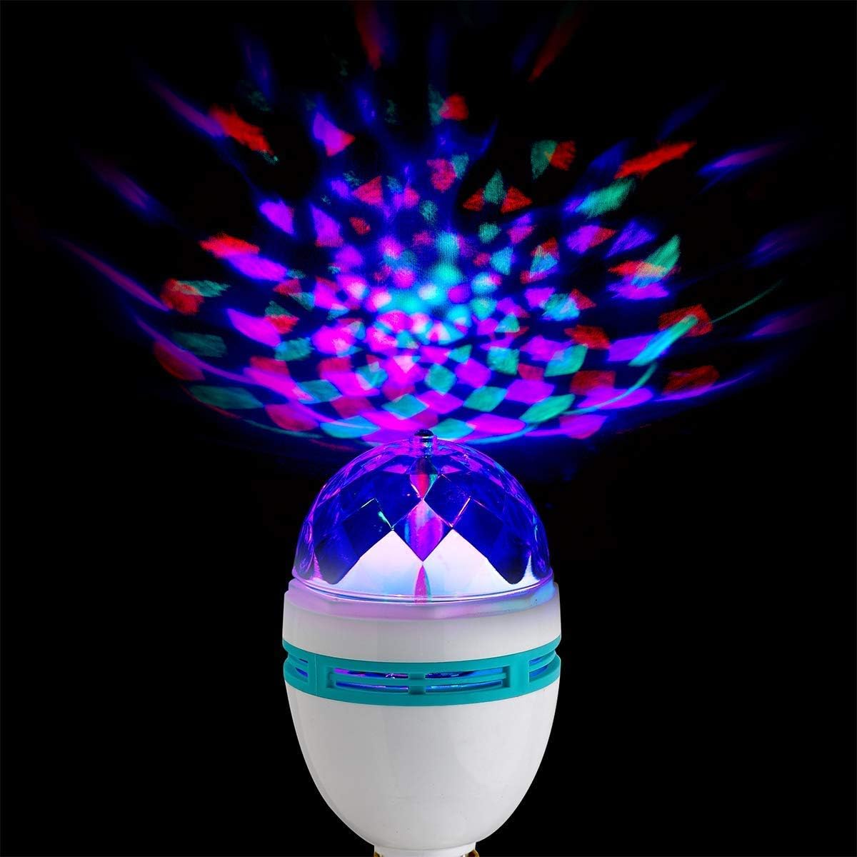 DNEXT Auto Rotating Diwali Magic DJ Laser Light Disco Bulb B22 Connector 3 W 85-260V (Multicolour)