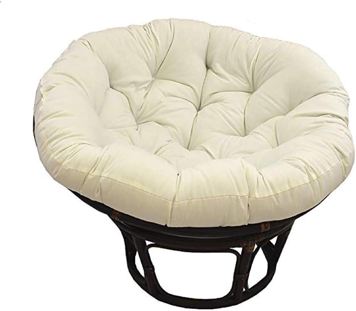 MRZHW Papasan Chair Cushion Round Thick Wicker Swing Chair