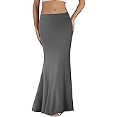 KIFOVEN Women's Casual Striped Print High Waist Maxi Long Pencil Skirt