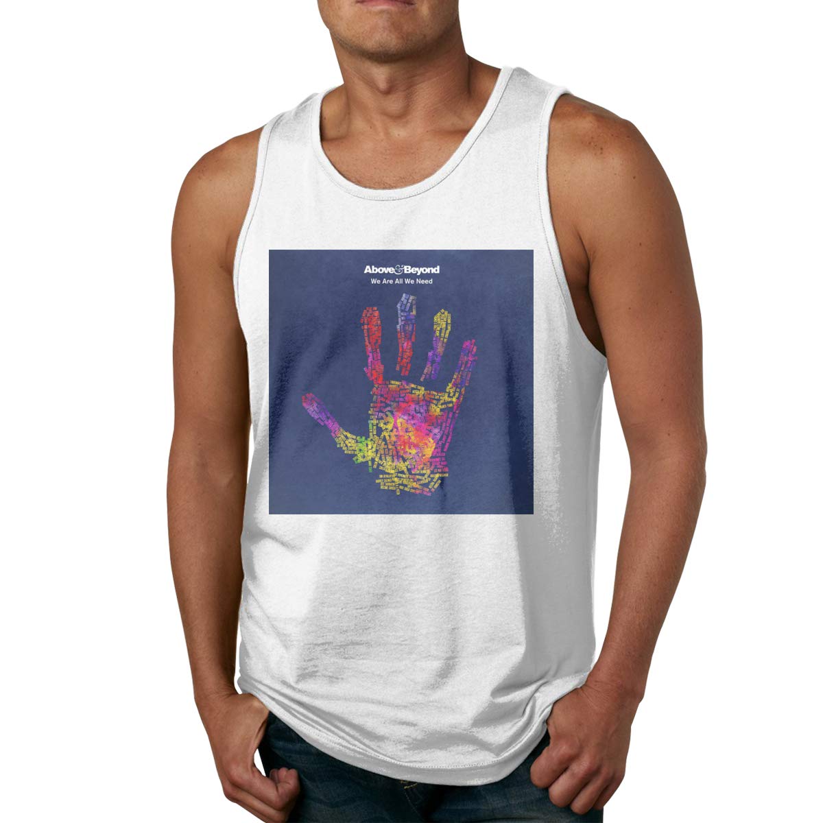  S Above And Beyond We Are All We Need Popular Running Sleeveless Tank Tops T Shirt