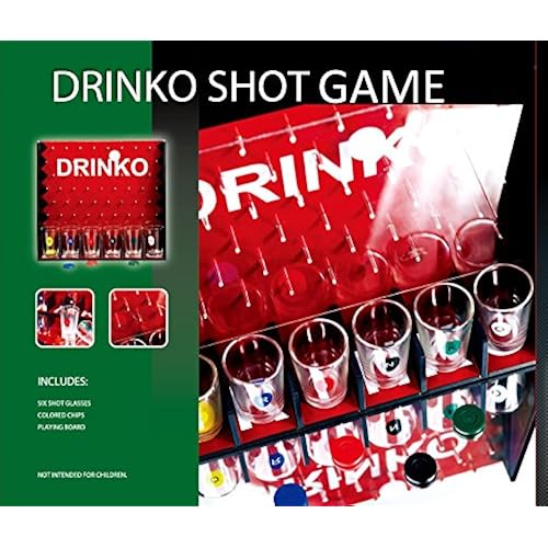 DRINKO Shot Glass Drinking Game Home & Kitchen, Kitchen & Dining, Dining & Entertaining, Glassware & Drinkware