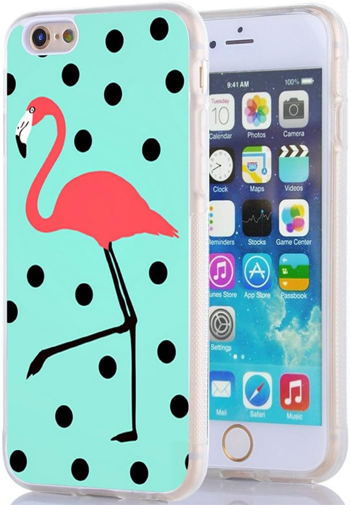 Iphone 6 Plus Case,easy flamingo painting Case for Iphone 6S Plus
