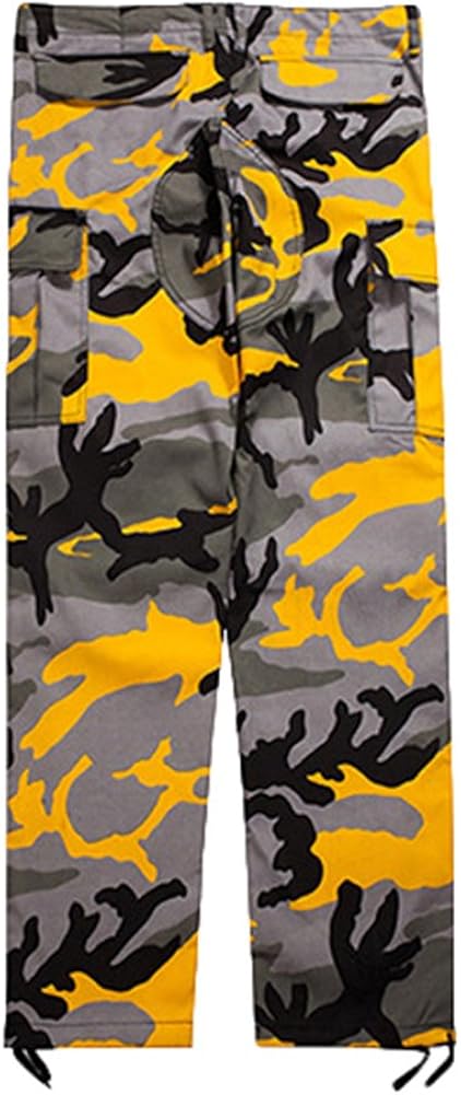 Yying Donna Pantaloni mimetici Allentati Pantaloni Cargo Pantaloni Sportivi  mimetici per lencicol Moda Uomo