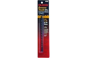 Olson Saw FR44302 0.029 by 0.012-Inch Reverse Tooth Scroll Saw Blade