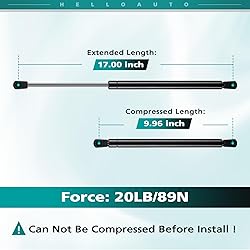 HelloAuto C1615645 17 inch 20 Lb Gas Struts Shocks