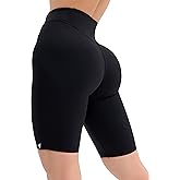 Bona Fide Premium Quality High Waist Biker Shorts for Women with Push Up - Womens Butt Lifting Shorts for Gym, Workout