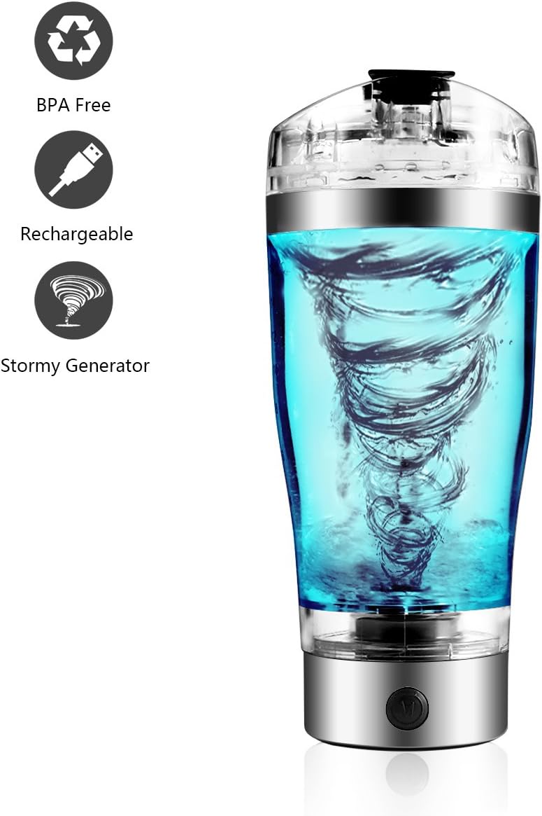 LANMU Eiweiß Shaker,Protein Shaker, Elektrisch Blender Mixer Shake