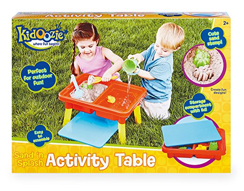 Kidoozie Sand 'n Splash Activity Table with Storage Compartment and Lid