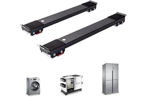 Nefish Appliance Roller Heavy Duty Upgraded Appliance Rollers for Washer and Dryer with Rubber Mat Extendable Appliance Slider Furniture Dolly for Moving Washing Machine Furniture Appliance Easily