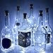 LXS Bottle Lights Battery Powered,10 LED Silvery Copper Wire Wine Lights,Mini Cork Lights String for DIY Christmas Party Wedding Centerpiece or Table Decoration,9 Pack(Pure White)