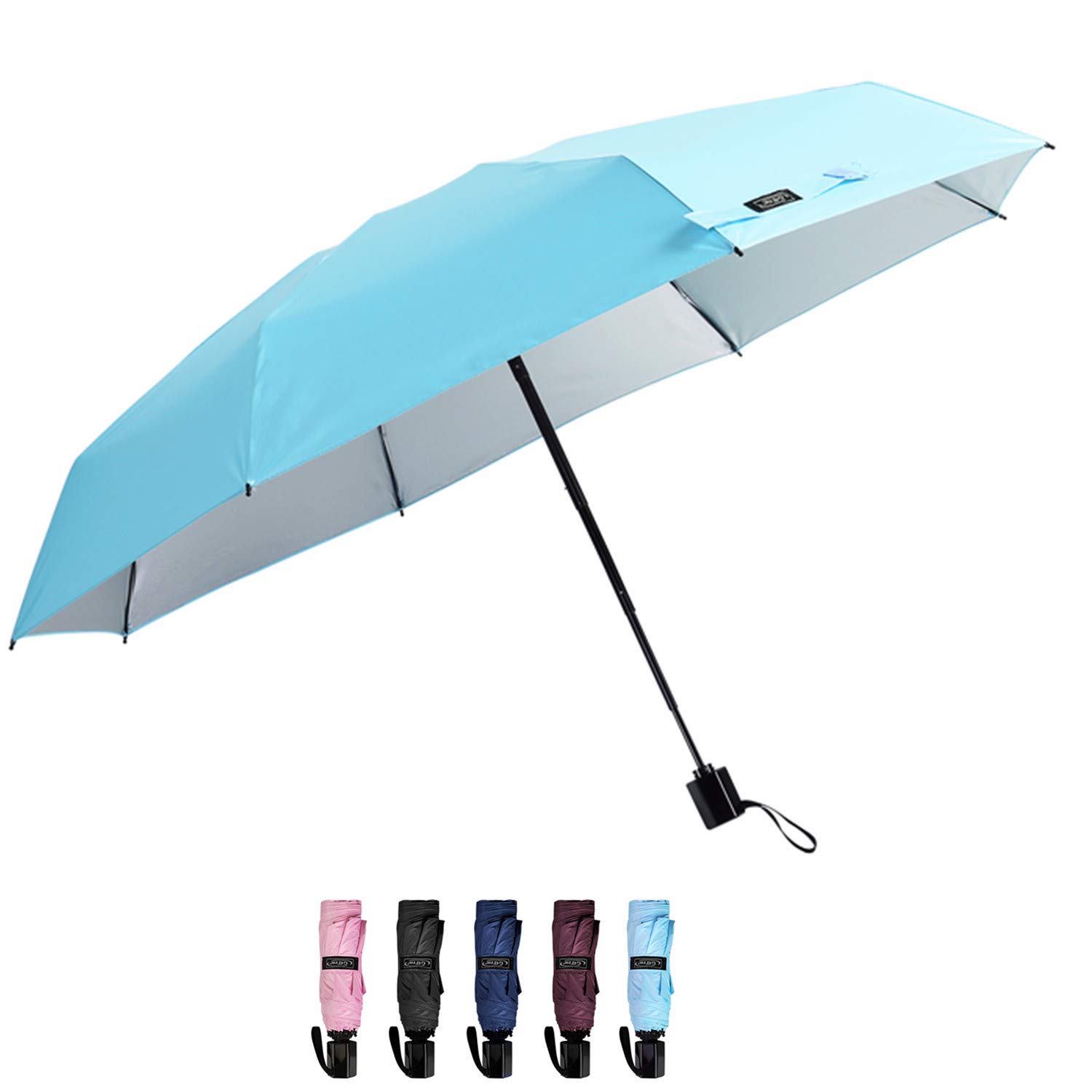 キッズ メンズ 折りたたみ傘 軽量 Uv保護 G4free 折りたたみ傘 スカイブルー B07dltjk4q 太陽と雨 コンパクトミニトラベル傘 レディース 防風 ゴルフ傘 第一ネット