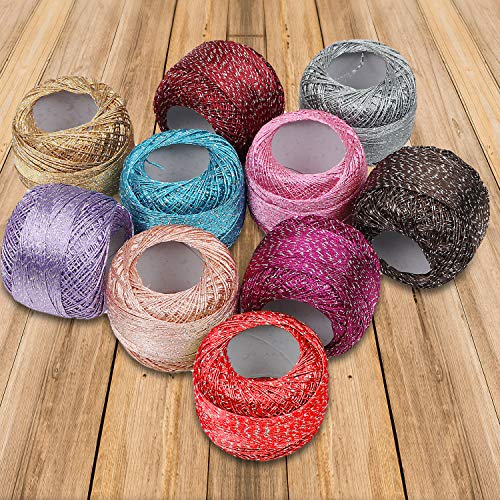 5 Sparkly+Colourful+Glitter+Thread+Kurtzy